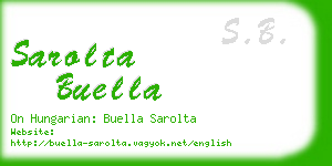 sarolta buella business card